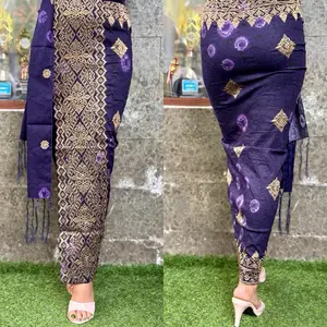 Jumputan jadi set selendang