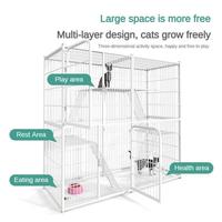 Gambar 【50% Diskon】PAPAPET Kandang kucing jumbo Premium - Kandang rumah kucing besar & Kelinci anti lomcat, Pagar portable untuk kucing, Anjing, dan hewan peliharaan lain anti karat - Tempat tidur gantung kucing dari PaPaPet.id Kab. Tangerang 4 Tokopedia