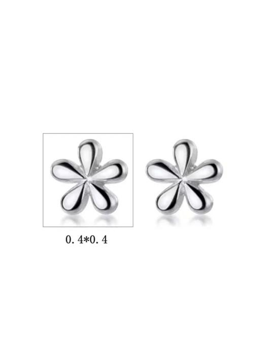 Product Introduction of Anting-anting Bunga Daisy yang Indah Anting-anting Bunga Kecil Perak  Wanita Gadis 2