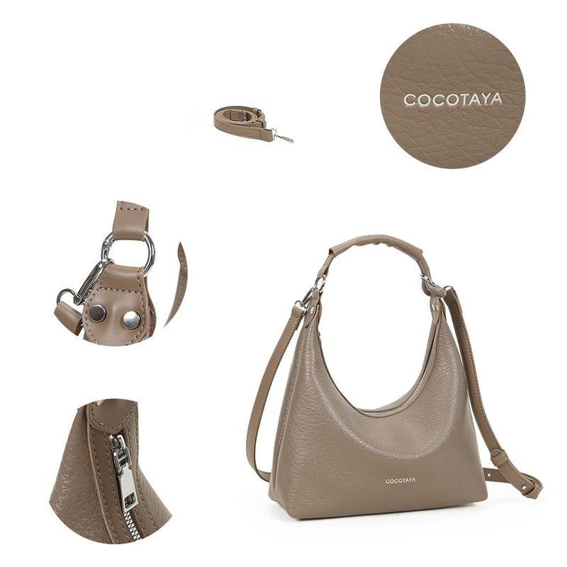 COCOTAYA Nora Bag Túi Đeo Vai Bằng Da PU, Chất Lượng Cao, Phong Cách Cổ Điển Dễ Phối Đồ Thời Trang Và Đơn Giản, Túi Đưa Thư Túi Xách 5