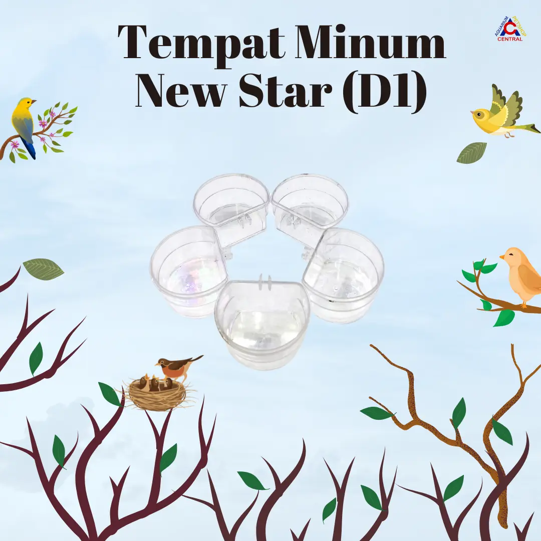 Tempat Minum/Cangkir untuk Burung New Star (D1)