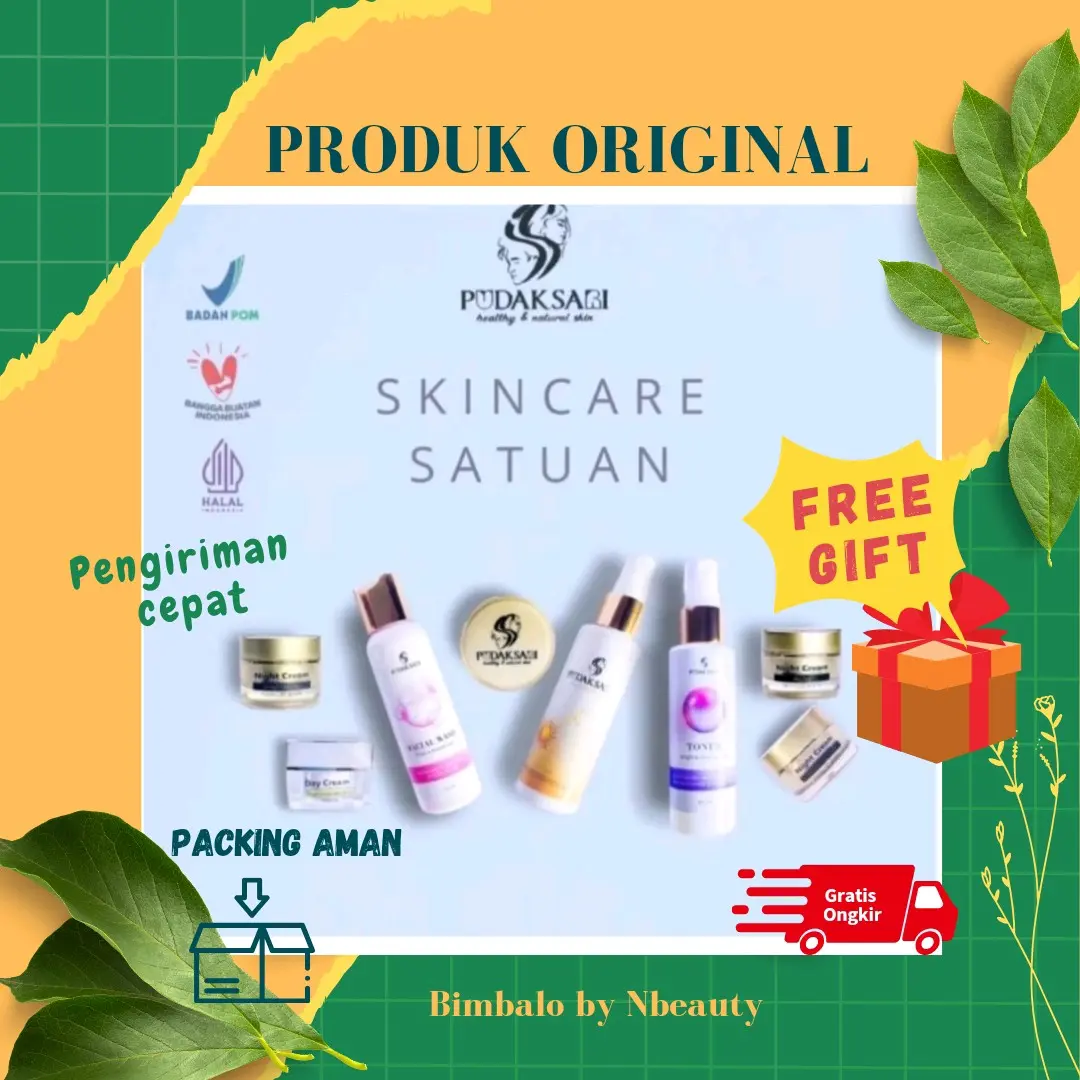 PUDAKSARI SKINCARE SATUAN/ECER FACIAL WASH, TONER, DAY, NIGHT, SUNSCREEN