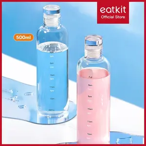 Eatkit Botol Minum Transparan 750ml Bottles Water Olahraga  Bebas BPA Peralatan Dapur Kitchenware