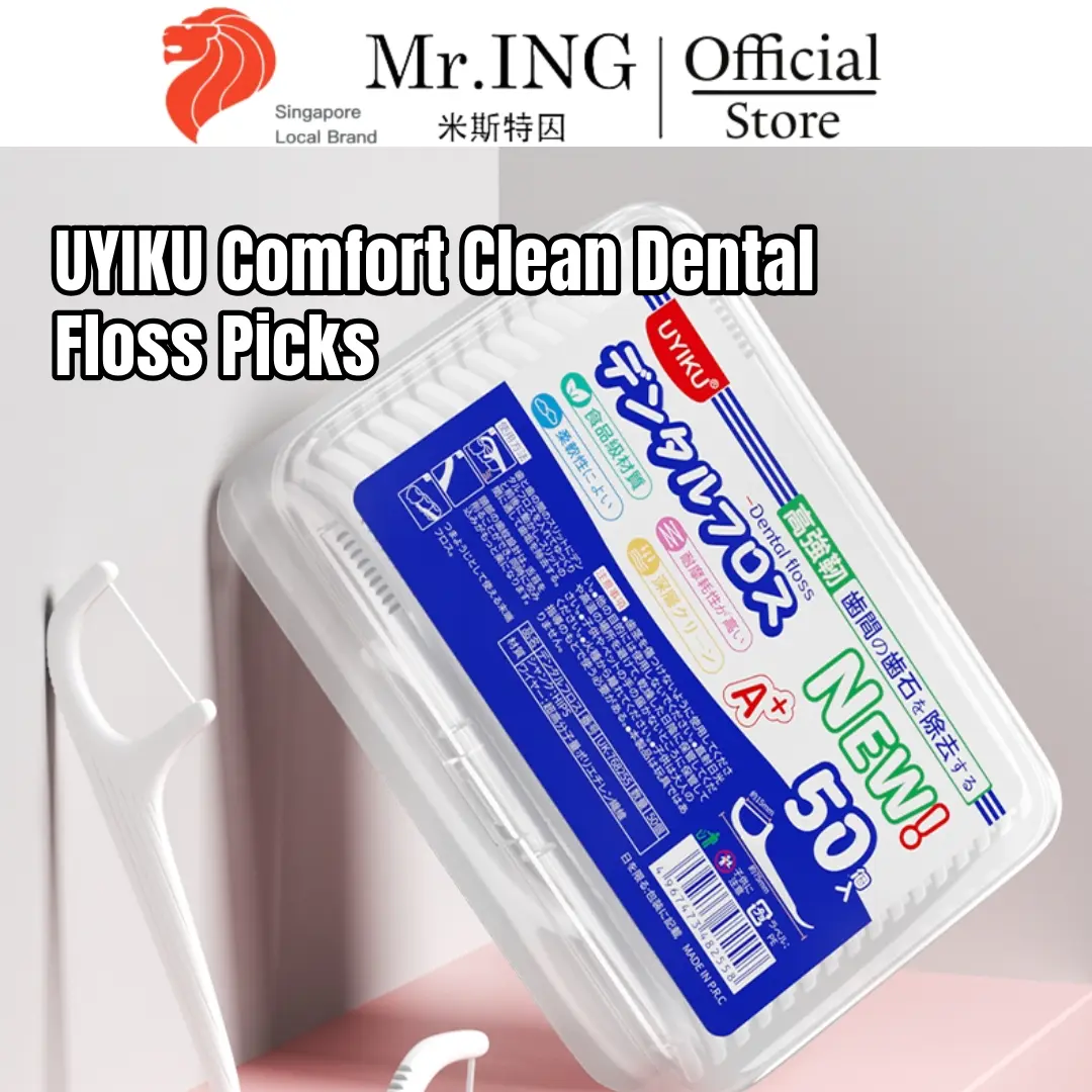 UYIKU Comfort Clean Dental Floss Picks - Deep Cleaning and Oral Care Solution (50-Pack)