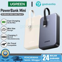 Gambar UGREEN Power Bank LED Display PD Fast Charging 22.5W 20.000mAh Powerbank Built in Cable Type C 35340 - 45762 20.000mAh dari GADVENTIA Kota Administrasi Jakarta Barat 1 Tokopedia