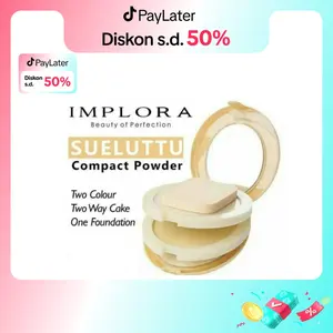 Implora Compact Sueluttu Powder Cake 3 IN 1 l 2 Bedak 1 Foundation