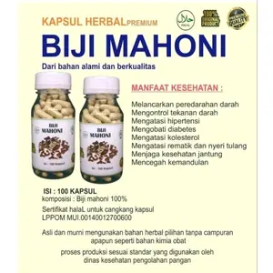 Herbal Biji Mahoni Botol Isi 100 | Produk Herbal Alami Pilihan