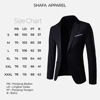 Shafa apparel - Jas Blazer Pria Formal Slim fit 4