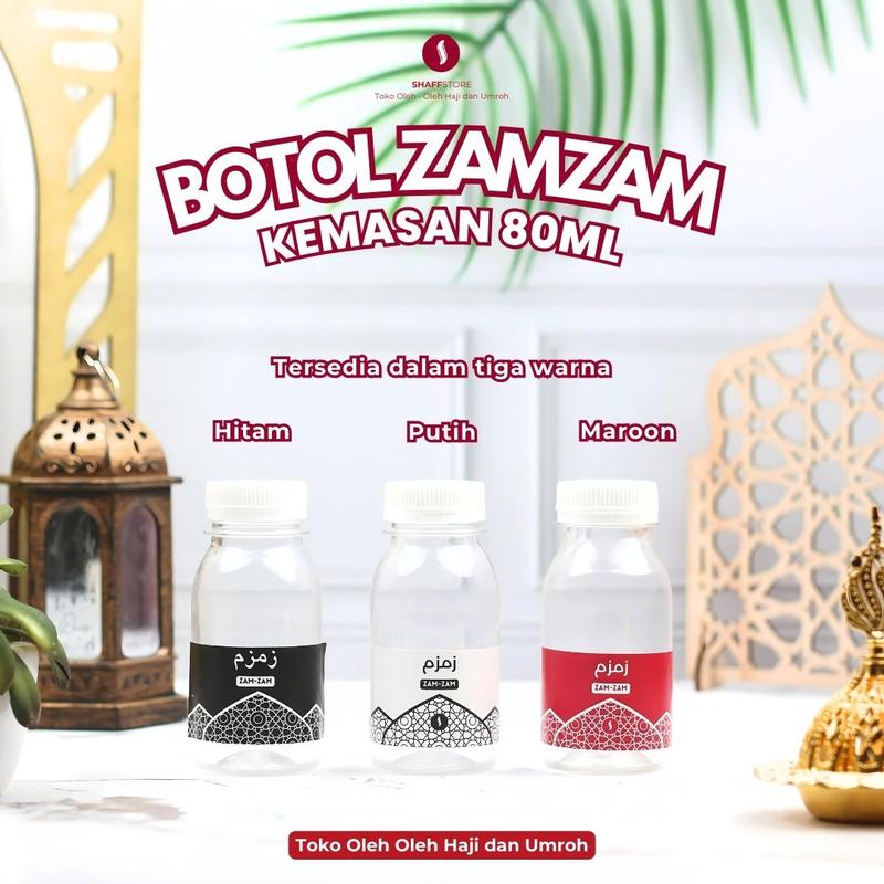 Botol zamzam 80ml Oleh-oleh Haji dan Umroh 0