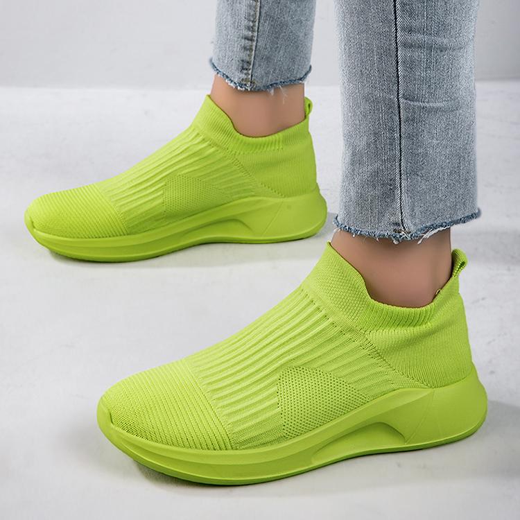 Product Introduction of Giày Thể Thao, Đế Mềm Siêu Nhẹ, Lưới Flyknit, Thoáng Khí, Dành Cho Nữ, Giày Tất, Thích Hợp Cho Các Cặp Đôi, Nhẹ, Thoải Mái, Chống Mùi, Chống Trượt, Dễ Phối Đồ, Thường Ngày, Giày Nữ 23