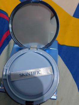 Product Review of 【new】SKINTIFIC Matte Cushion Perfect Stay Velvet Matte 11ml Oil-Control Waterproof Sweatproof Matte Finish Poreless Cushion Foundation Flawless BB Cream CC Cushion Makeup High-Coverage Bedak Padat from i**𐙚 1