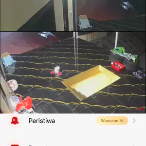 COD V380 Y33A Outdoor Dual Lens CCTV Camera Kecil HD 2MP Wi-Fi Koneksi Nirkabel Penglihatan Malam Lensa Ganda Kamera Keamanan Dua Pelayaran PTZ