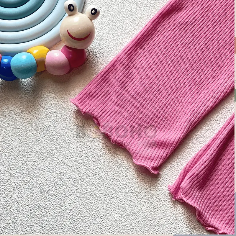 BOBOHO - Legging Kriwil Casual Anak Perempuan Lokal Bahan Rib Tebal / Celana Legging Polos Bayi / Legging Anak 8
