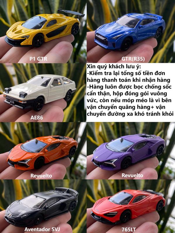 Mô hình xe C.C.A giảm xóc thân hợp kim gầm & bánh xe nhựa ABS gầm có ốc tháo - dài 7cm xe nhỏ tỉ lệ 1:64 các hãng siêu xe nổi tiếng