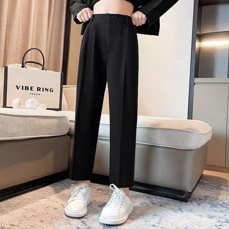 Quần Âu Hàn Quốc Cho Bé Gái Và Bé Trai Chất Tuyết Mưa Mềm Mịn - Phong Cách Âu  Dễ Chăm Sóc Có Cạp Chun & Cúc Phù Hợp Từ 7-11 Tuổi 4