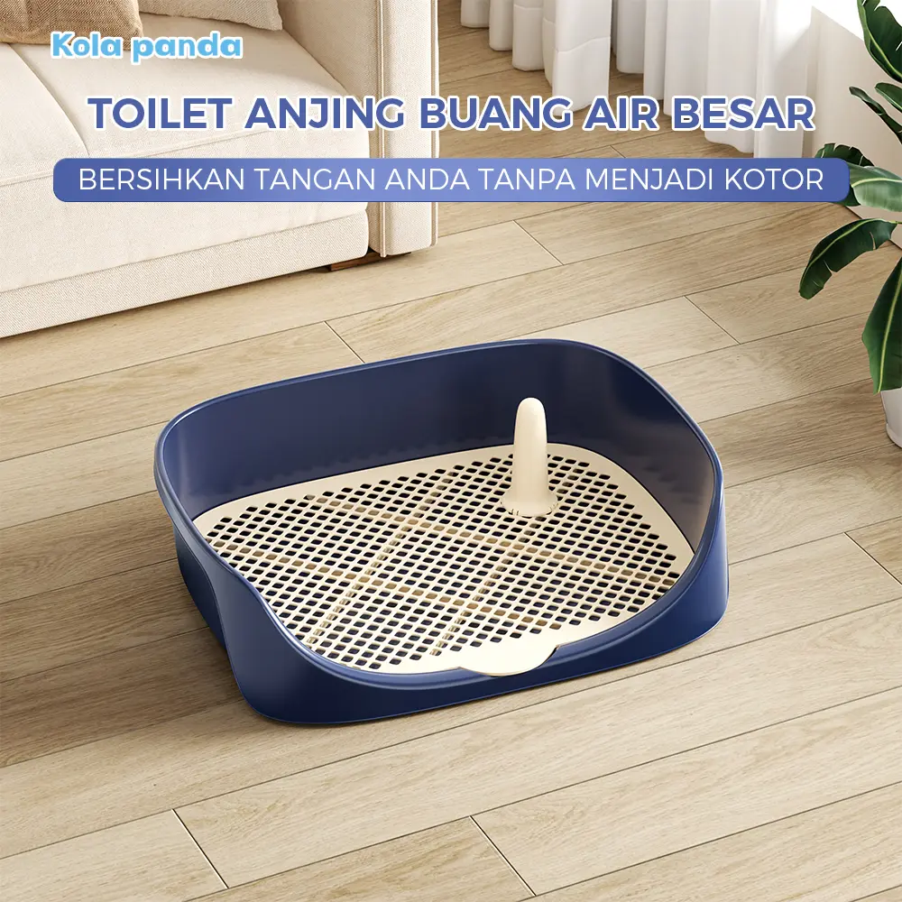 Kola Panda Toilet Anjing Tempat Pipis Anjing Dog Toilet Training Ukuran 40x30x11cm Bahan Tahan Air Mudah Dibersihkan dan Digunakan