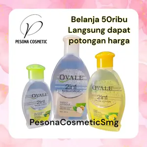 OVALE FACIAL LOTION / PEMBERSIH WAJAH OVAL 200 ML,100 ML, 60ML MURAH / CLEANSER OVAL OVALE 2IN1 BENGKOANG LEMON ACNE