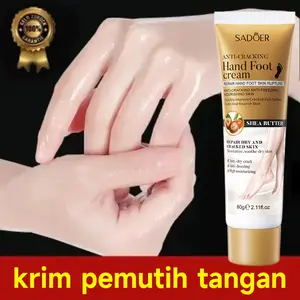 Krim tangan keriput 60g Serum perawatan tangan Memelihara Dan Melembutkan Tangan Untuk Mencegah Kekeringan Dan Pecah-Pecah Krim Tangan Pengelupas Hand Pencerah Mencerahkan