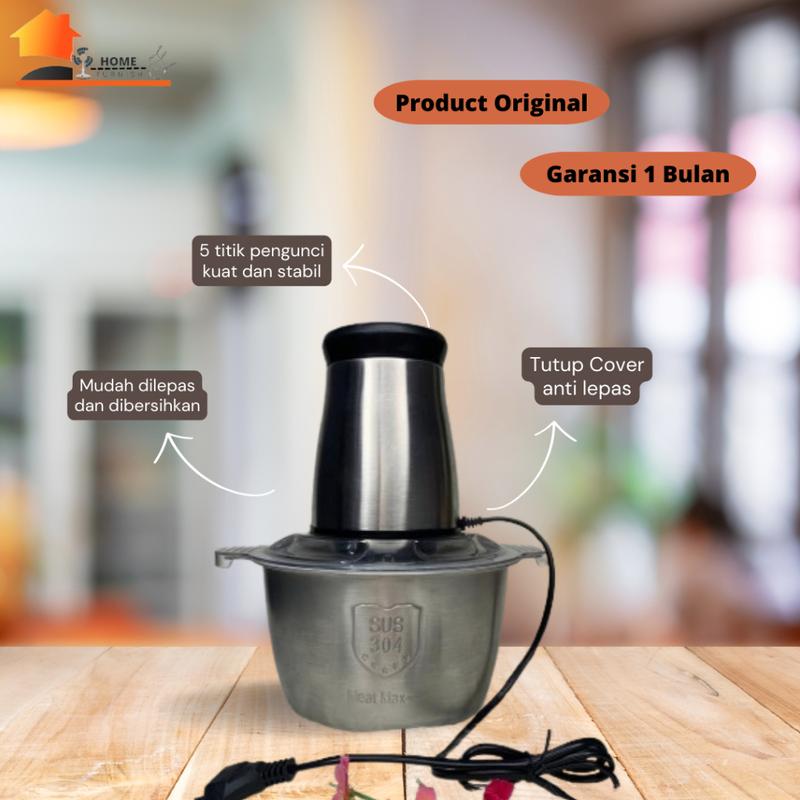 Hangyan Blender Daging Chopper Meat Grinder Gilingan Daging Baja Serbaguna Anti karat Pisau Stainless 2