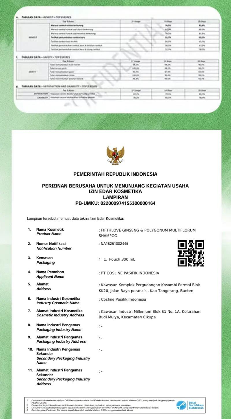 Sampo Anti-Rambut Rontok Ginseng dan Polygonum Multiflorum