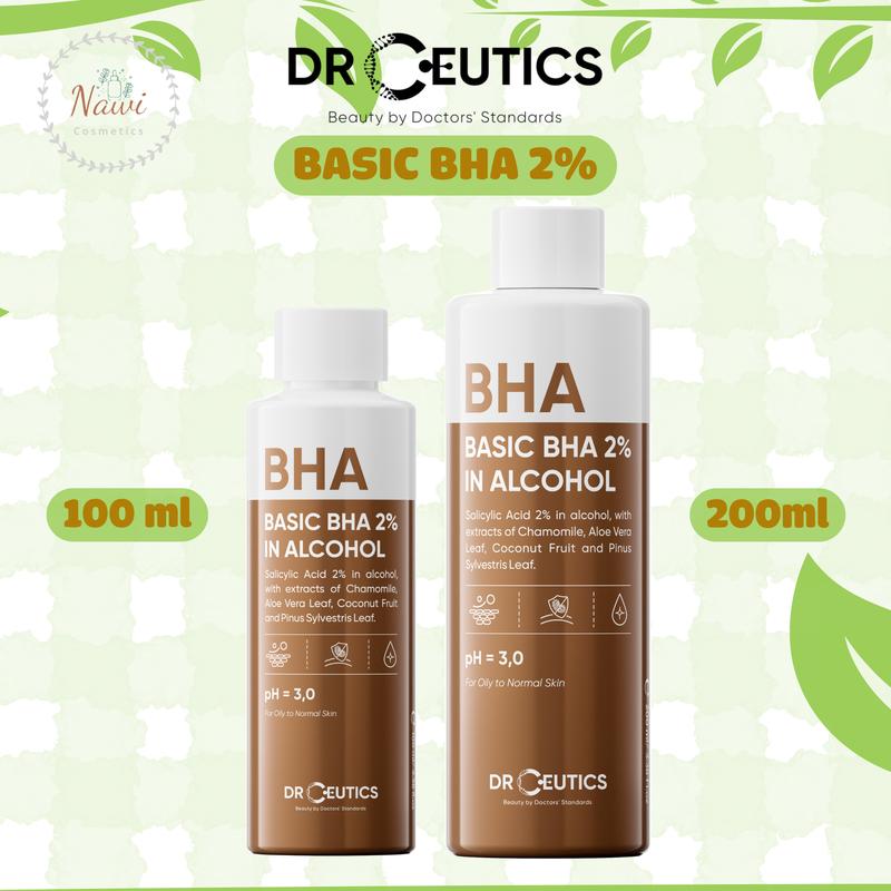   PHIÊN BẢN MỚI  DRCEUTICS Basic BHA 2% In Alcohol Dung Dịch Hỗ Trợ Làm Sạch Dầu Cho Da  100ml - 200ml  