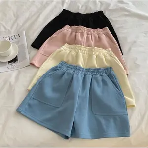 PAKET DISKON HEMAT 4PCS CELANA PENDEK SWEATSHORT / SHORTPANTS CASUAL KOREAN STYLISH Bawahan Santai Nyaman Wanita Nyaman Wanita Mini Waist