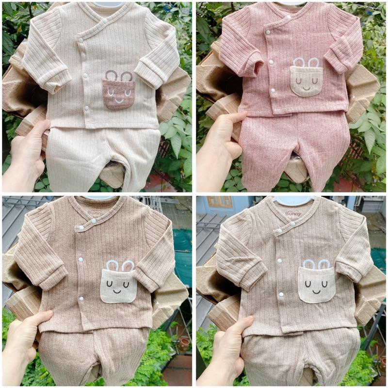 Bunny - Bộ quần áo len sơ sinh dày cực mềm cho bé sơ sinh mùa Đông