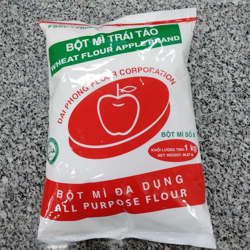  Bột mì đa dụng hiệu Trái Táo đỏ 1kg 