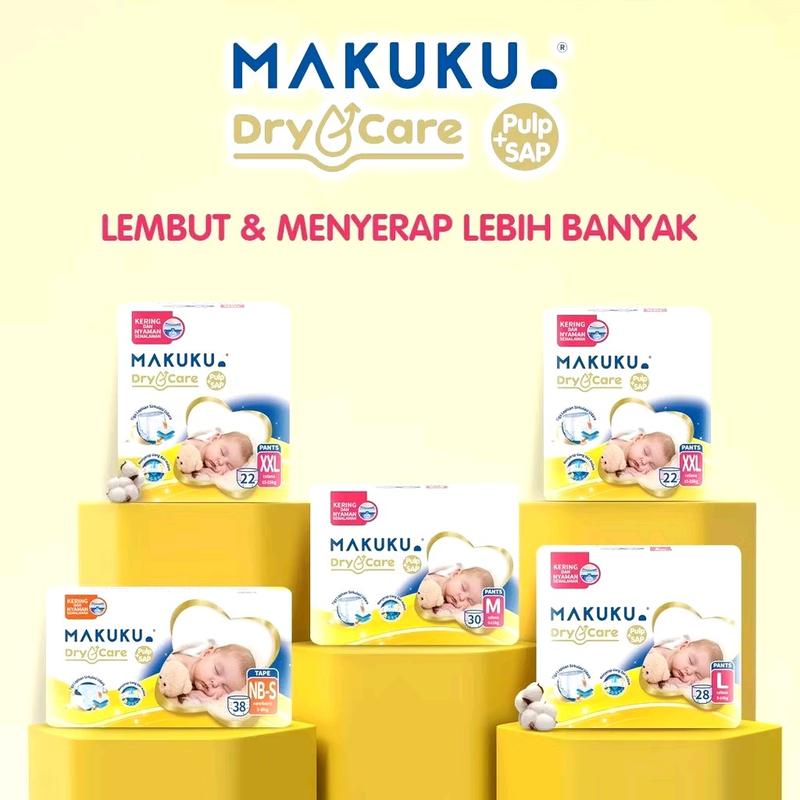 MAKUKU DRY CARE Pants M30 L28 XL24 Bayi Popok 0