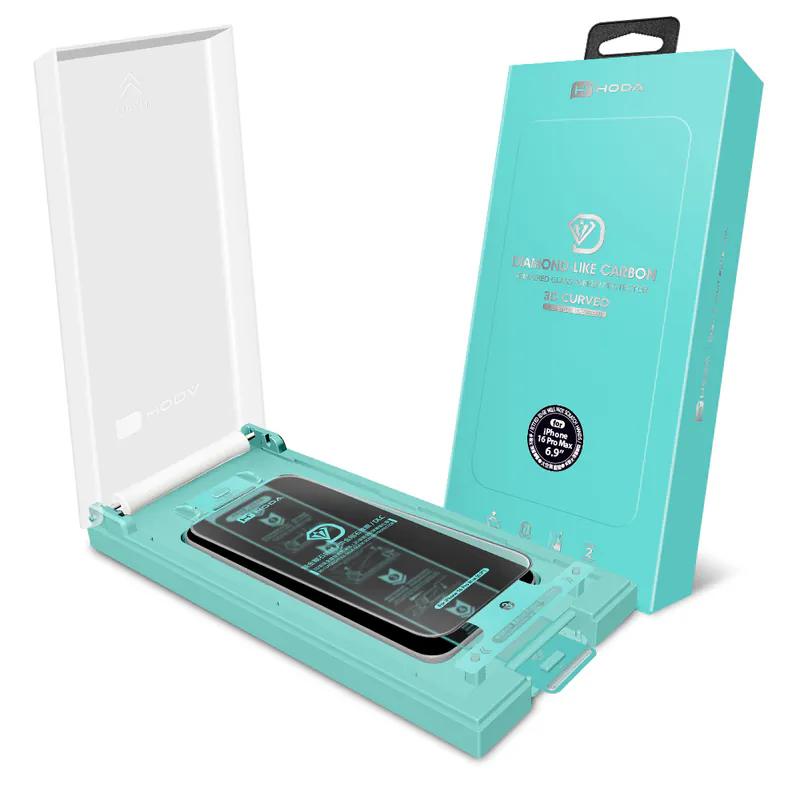 Cường Lực Hoda 3D Diamond-Like Carbon | Không lẹm viền cho ip 16 | Chống xước tốt hơn 