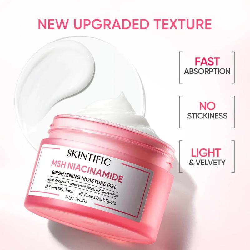 Product Introduction of SKINTIFIC MSH Niacinamide whitening Gel moisturiser Glowing Moisturizer Fades Dark Spot Cream 1