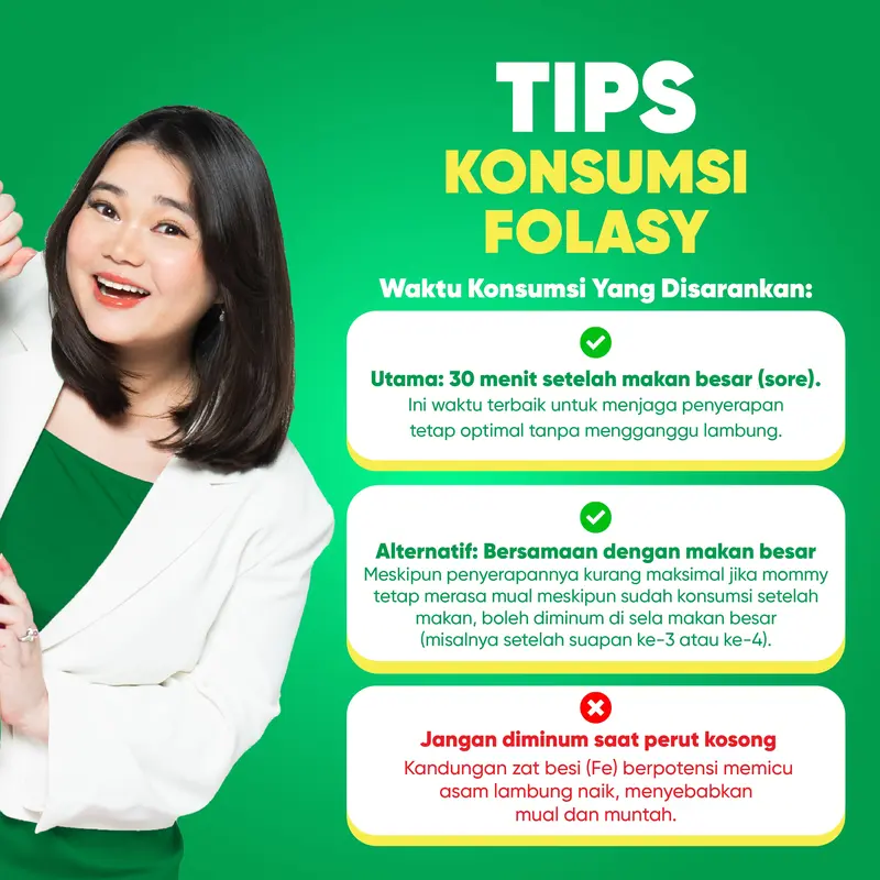 FOLASY [FOLAT AKTIF] [FREE ONGKIR}Lengkap Dengan 20 Nutrisi Esensial Bumil Kalsium, Magnesium, DHA, Omega 3, Vitamin A-K 8