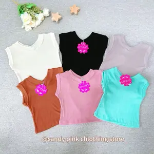 Candy Pink Choco Tee Kaos dengan bahan Rib untuk Anak Usia 1-6 Tahun dengan Pilihan Warna Variasi fashion yang cocok digunakan untuk sehari-ari ataupun santai