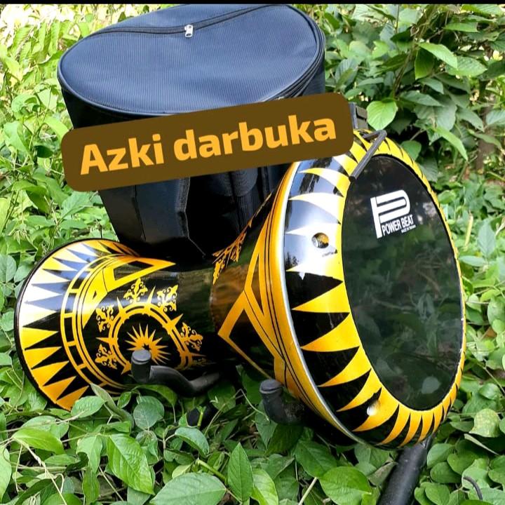 Darbuka Motif Ukuran 8 Inc dengan Tas dan Kunci L 5