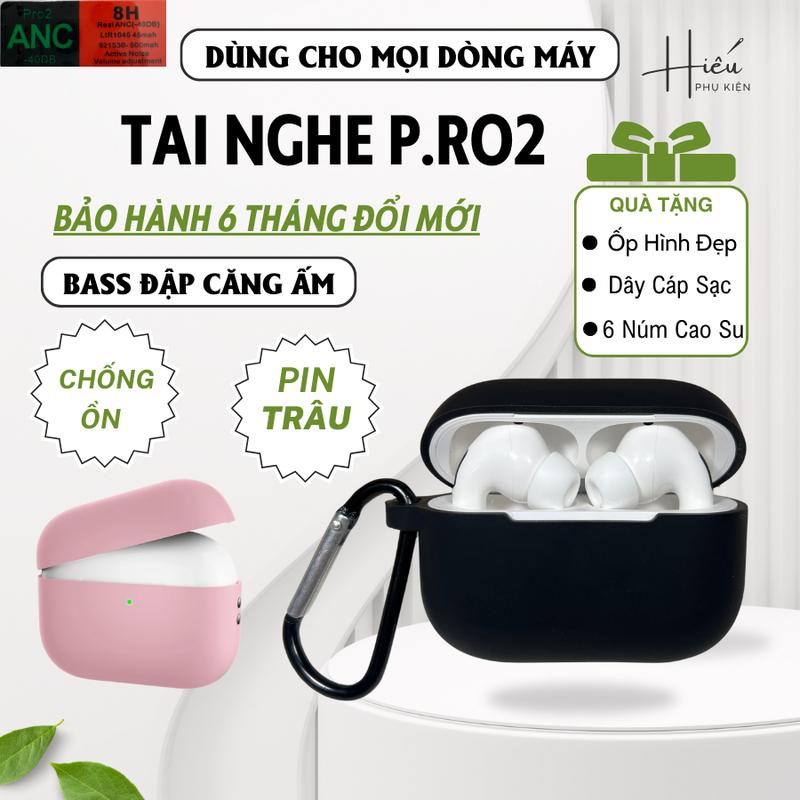  Tai nghe Bluetooth  Bass Căng  LUX PRO2 Chống Ồn ANC Tốt. Pin Trâu. Đàm Thoại. Định Vị. Đổi Tên. Cảm Ứng Vuốt Tăg Giảm Âm Lượg. Bảo Hành 6 Tháng.Tặng Ốp+cáp sạc 