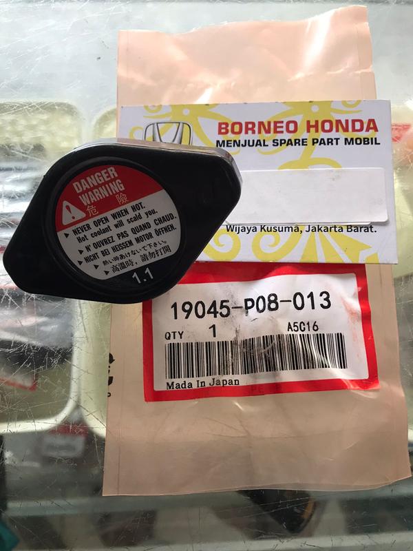 TUTUP COVER CAP UKURAN 1.1 RADIATOR MOBILIO BRIO FREED STREAM JAZZ GE8 GK5 CITY PESONA Z GM2 GM6 ACCORD MAESTRO S84 VTI L CP2 CR2 CIVIC ES CENTURY VTIS FD1 FD3 FB1 FB3 CRV GEN 1 2 3 4 5 S10 RD4 RD5 RE1 RE3 RW1 RW3 TURBO HONDA 19045-P08-013 19045-PAA-A01 - 0