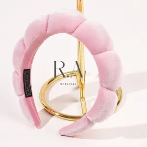 Bando Shell Busa Tebal Jumbo Fluffy Empuk Polos Bandana Cloud Style Gaya Korea Fashion Head Band Aksesoris Rambut Wanita Headband Awan Polos Lebar Empuk Hair Band Viral Korean Skin Care Cuci Muka