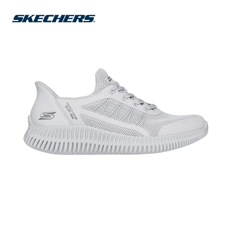 Giày Thể Thao Nam Skechers Slip-ins BOBS Geo Lite Fixed Edge Thường Ngày - 118419-LTGY Memory Foam