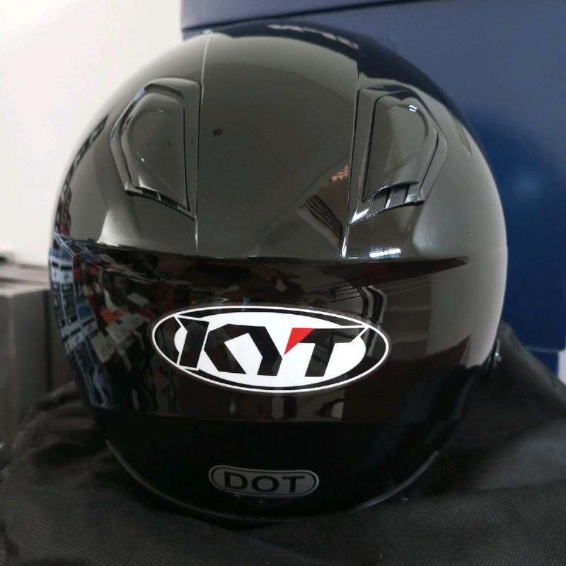 HELM KYT KYOTO R SOLID BLACK ORIGINAL 2