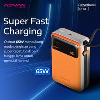 Gambar Powerbank ADVAN PB20 CCC Certified 20000 mAh Fast Charging 65W Type-C Slim & Compact Proteksi Overcurrent & Short-Circuit Support Laptop Smartphone - Black dari ADVAN OFFICIAL_NEW Kab. Tangerang 5 Tokopedia