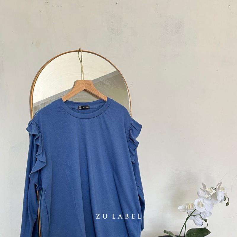 Miska Baju Kaos Atasan Wanita Polos Katun Combed 30s by Zulabel 6