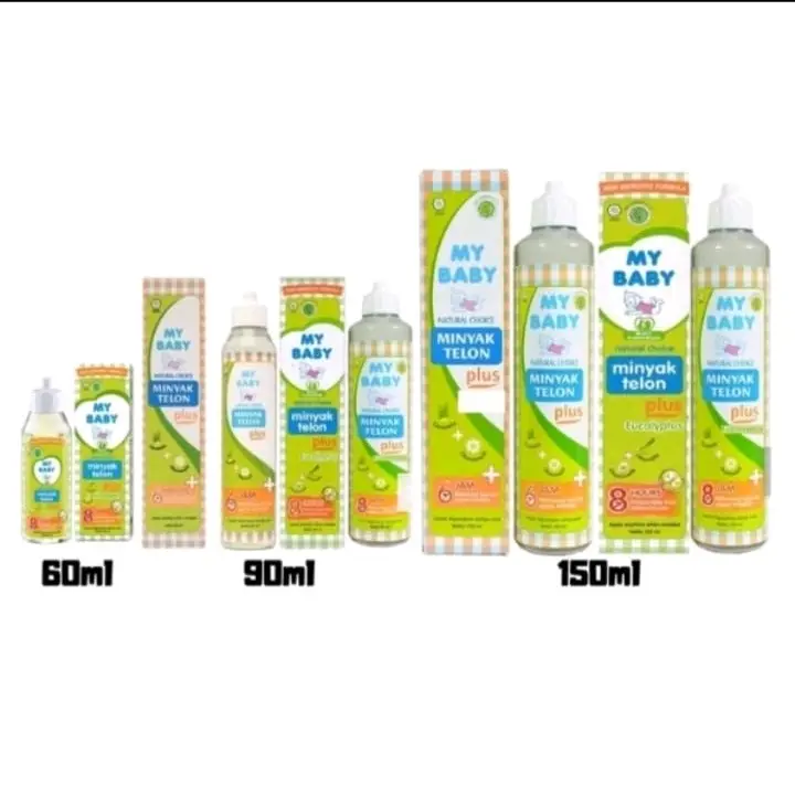 ( 3 pcs my baby 150 ml ) minyak telon Ukuran Jumbo,aman dari gigitan nyamuk 2