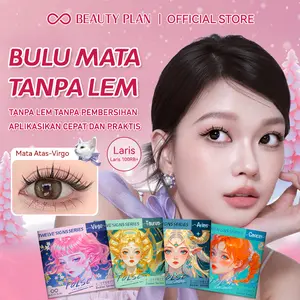 BEAUTY PLAN [TANPA LEM] Bulu Mata Gaya ZODIAC Bulumata Palsu  D Curl Individu Bisa Reuse | Natural Looking | Panjang  Bulumata 10-12mm Extension eyelash  BEAUTY PLAN Bulu mata tanpa lem Aries Virgo Cancer Taurus Leo