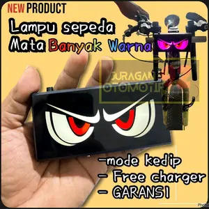 Lampu Variasi Sepeda Mata dengan 7 Mode Warna - Outdoor
