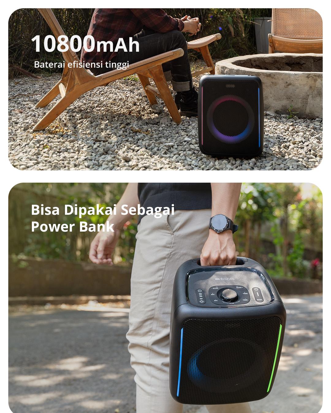 Eggel Fortis 2 Portable Party Speaker with RGB Lights Eggel Fortis 2 Portable Party Speaker with RGB Lights