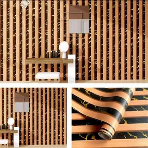 PROMOSI WALLPAPER STICKER / WALLPAPER DINDING MOTIF PANEL KOMBINASI ELEGAN 4 METER X 45 CM