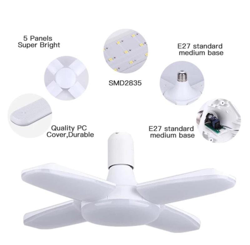 LAMPU LED BLUDE MOTIF BALING  KIPAS ANGIN 28 W 3