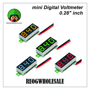 0.28" inch mini Digital Voltmeter 4-32 DC 2 Wire 3 Digit Non Frame