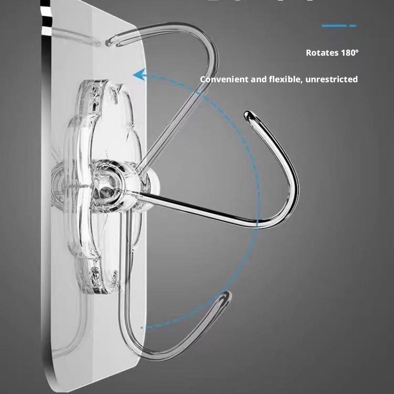 Móc dán tường chống thấm nước - Móc treo trong suốt chịu lực cao dùng để sắp…