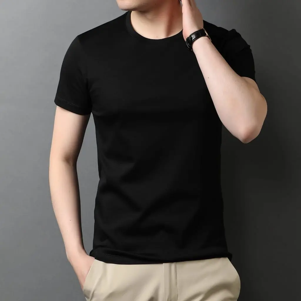 COD-Baju Pria-Kaos Polos Slim Fit-Body Fit-Kaos Distro